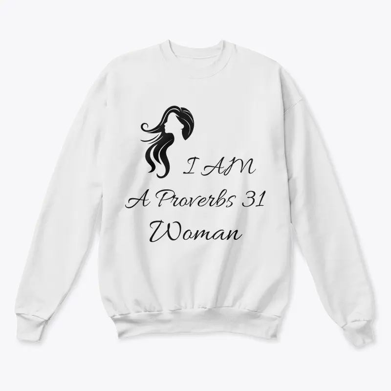 Proverbs 31 Woman Silhouette - blk font