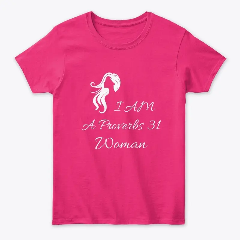 Proverbs 31 Woman Silhouette - wht font