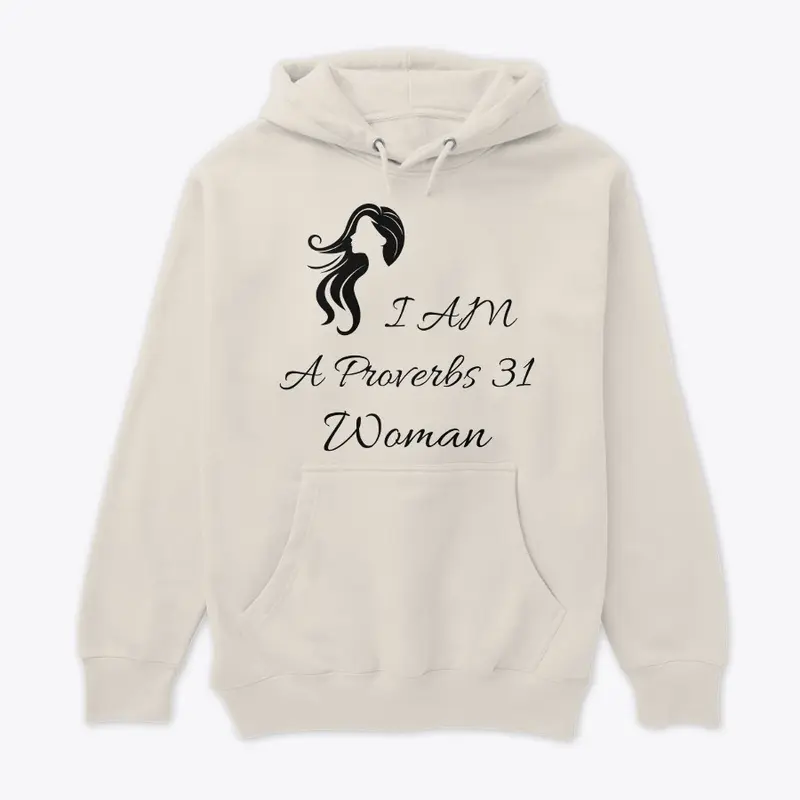 Proverbs 31 Woman Silhouette - blk font