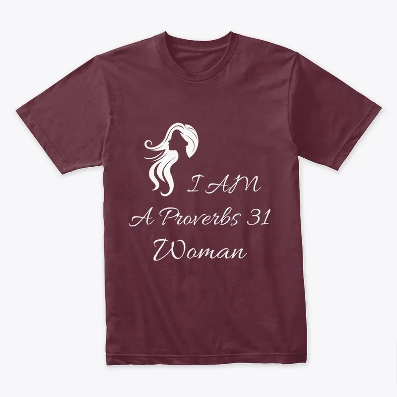 Proverbs 31 Woman Silhouette - wht font