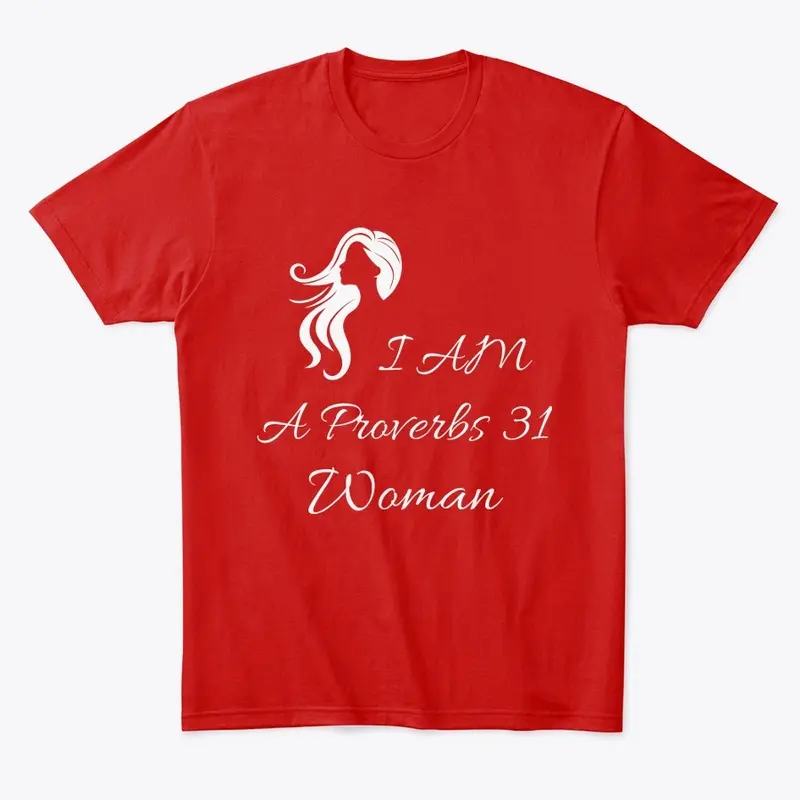 Proverbs 31 Woman Silhouette - wht font